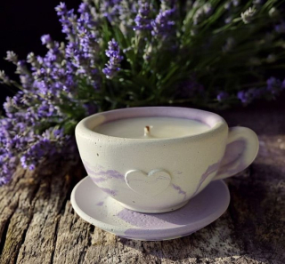 Svíčka - levandule 003